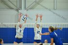 VB vs USCGA  Wheaton College Women's Volleyball vs U.S. Coast Guard Academy. - Photo by Keith Nordstrom : Wheaton, Volleyball